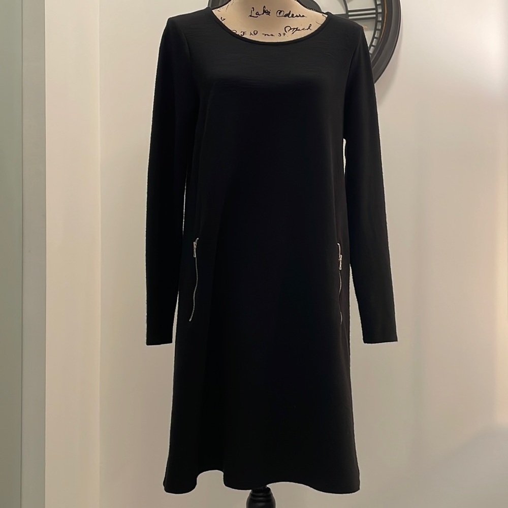 Gap medium black long sleeve dress